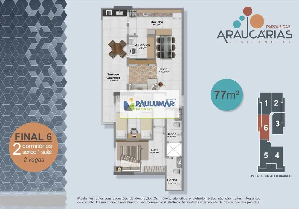 Apartamento, 2 quartos, 69 m² - Foto 7