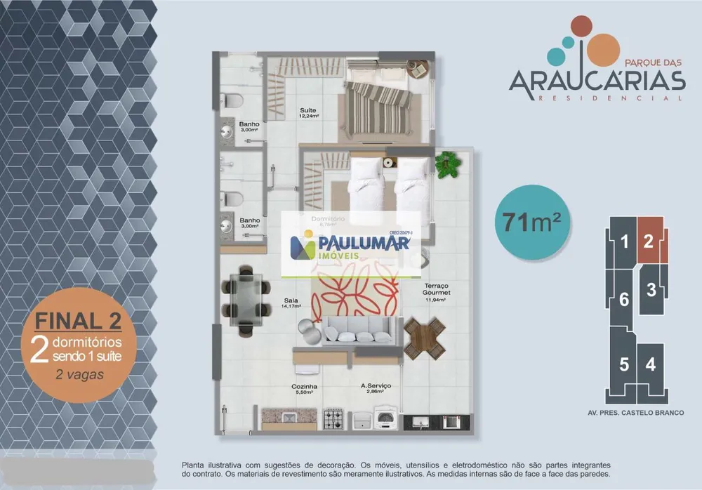 Apartamento, 2 quartos, 69 m² - Foto 8