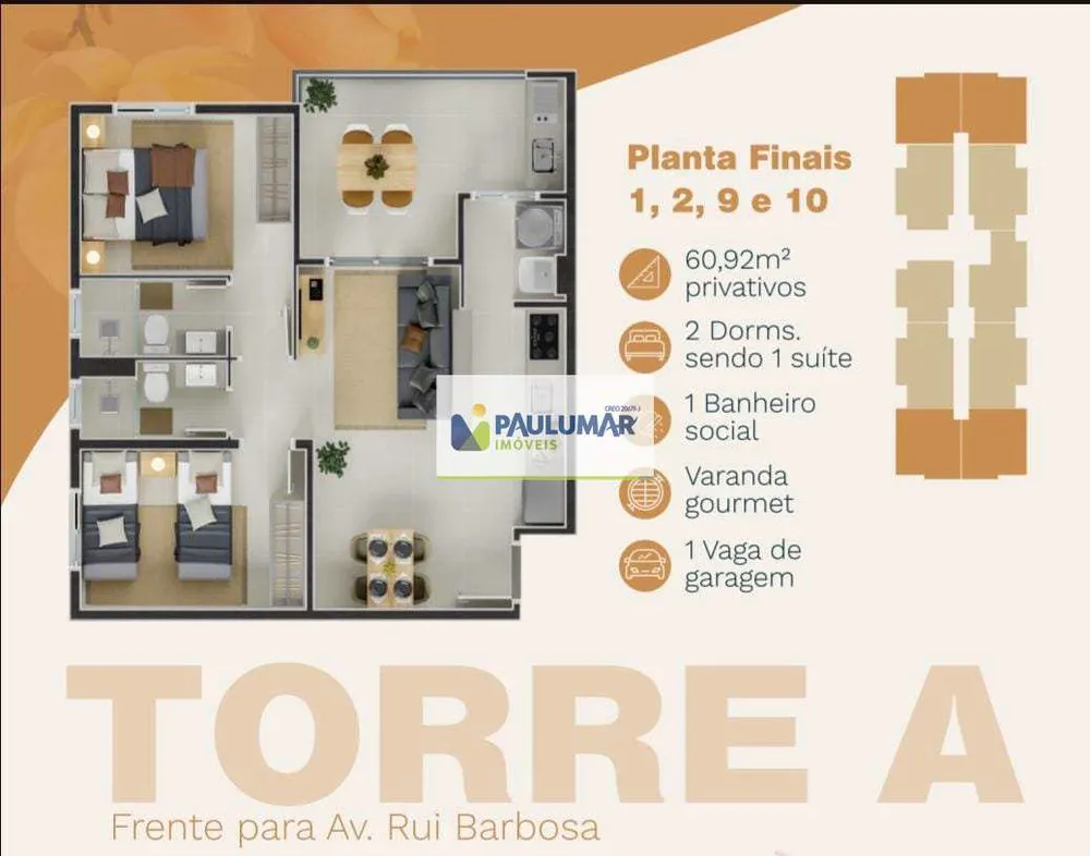 Apartamento, 2 quartos, 61 m² - Foto 5