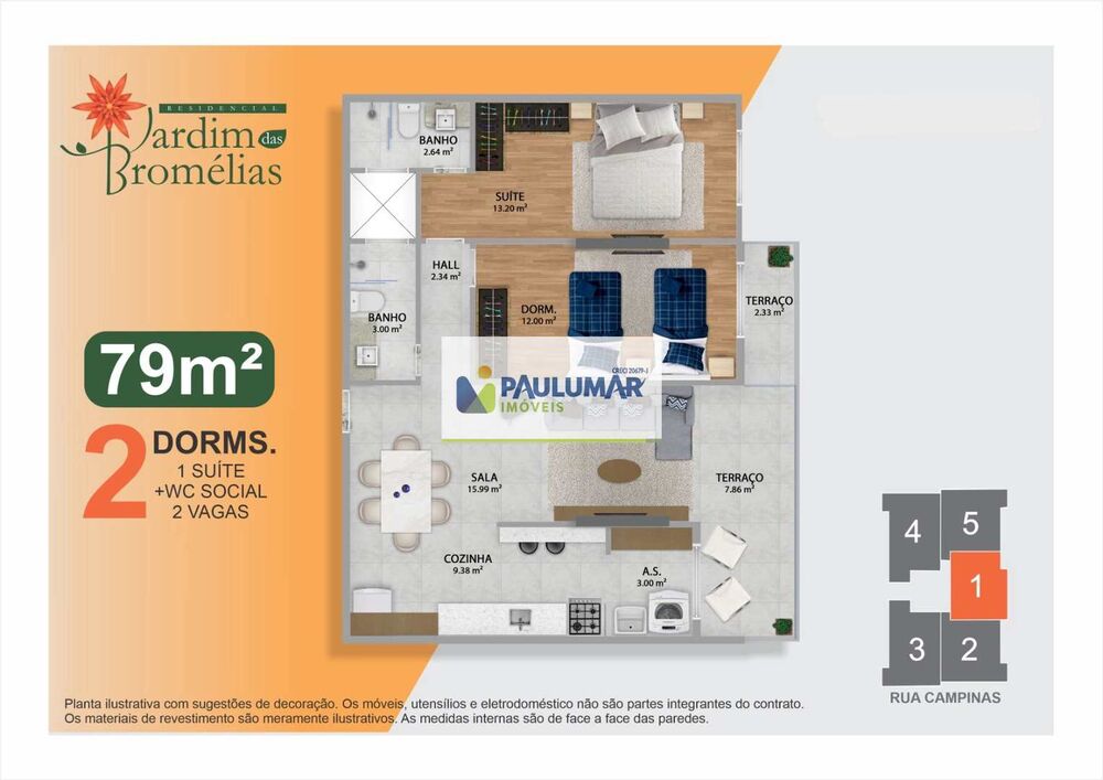 Apartamento, 2 quartos, 79 m² - Foto 3