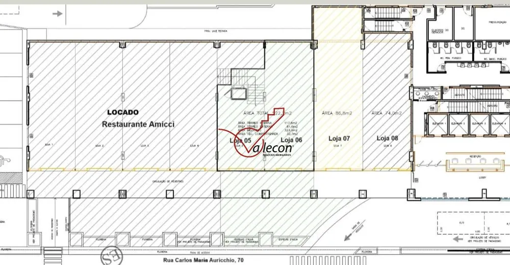 Loja-Salão, 74 m² - Foto 1