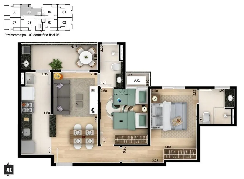 Apartamento, 2 quartos, 54 m² - Foto 4