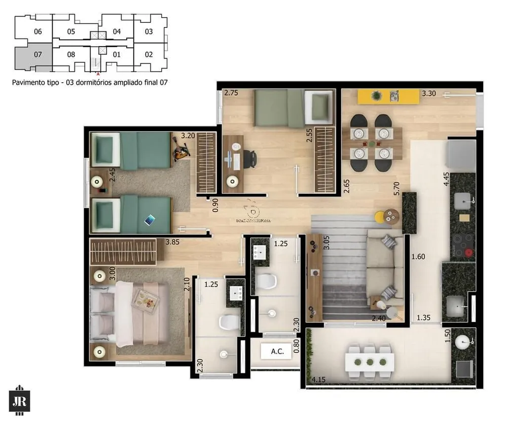 Apartamento, 2 quartos, 54 m² - Foto 5