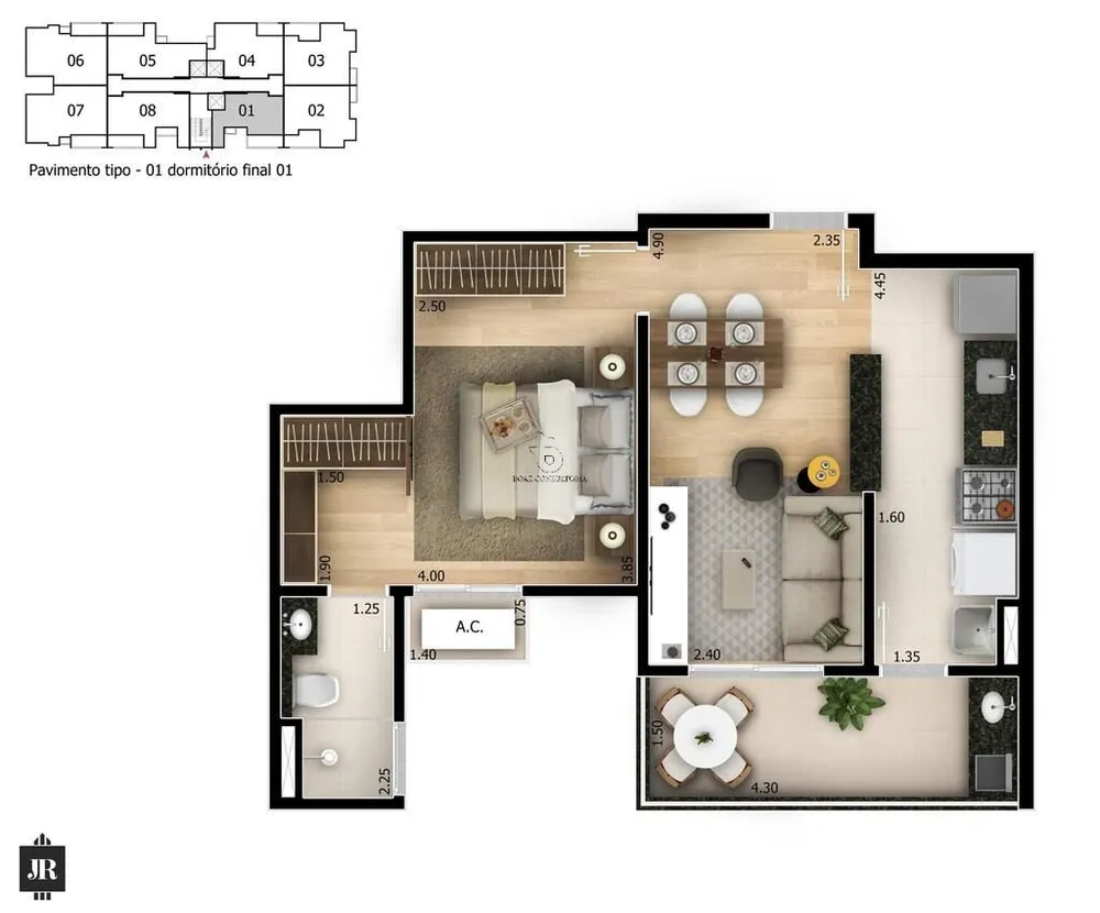 Apartamento, 2 quartos, 54 m² - Foto 11