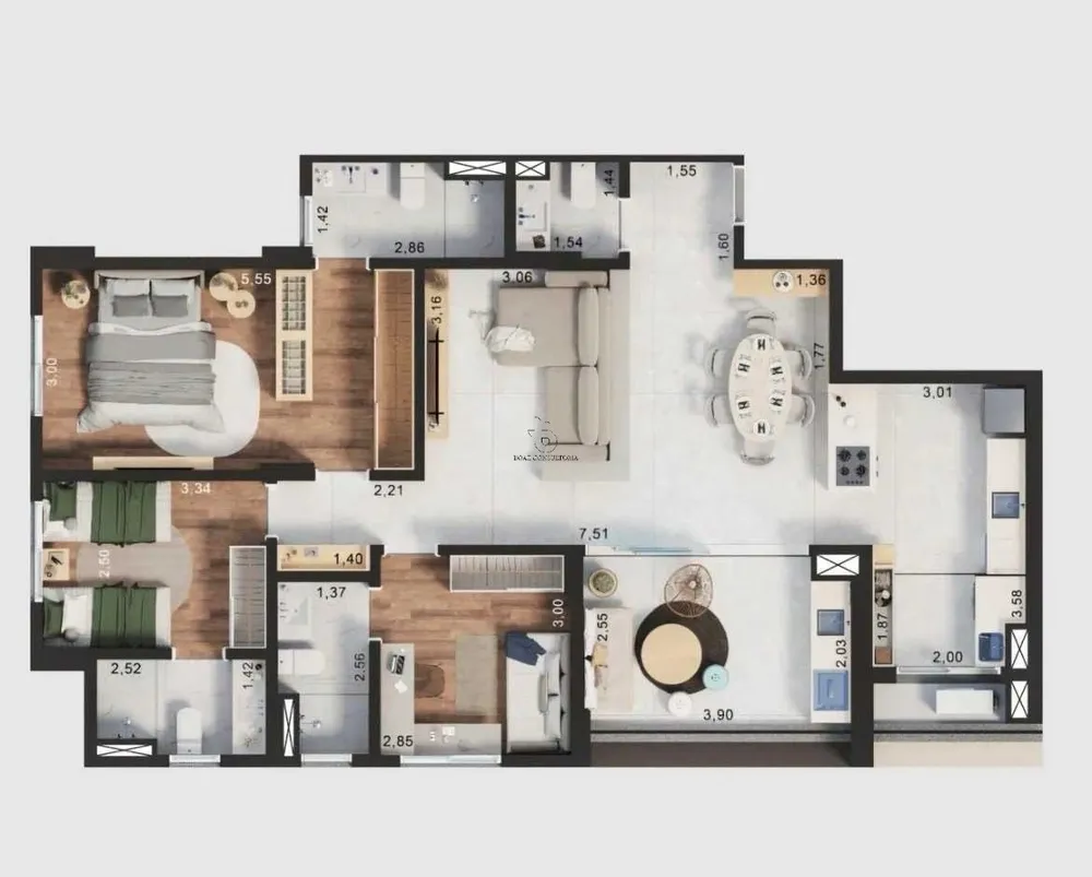 Apartamento, 3 quartos - Foto 6