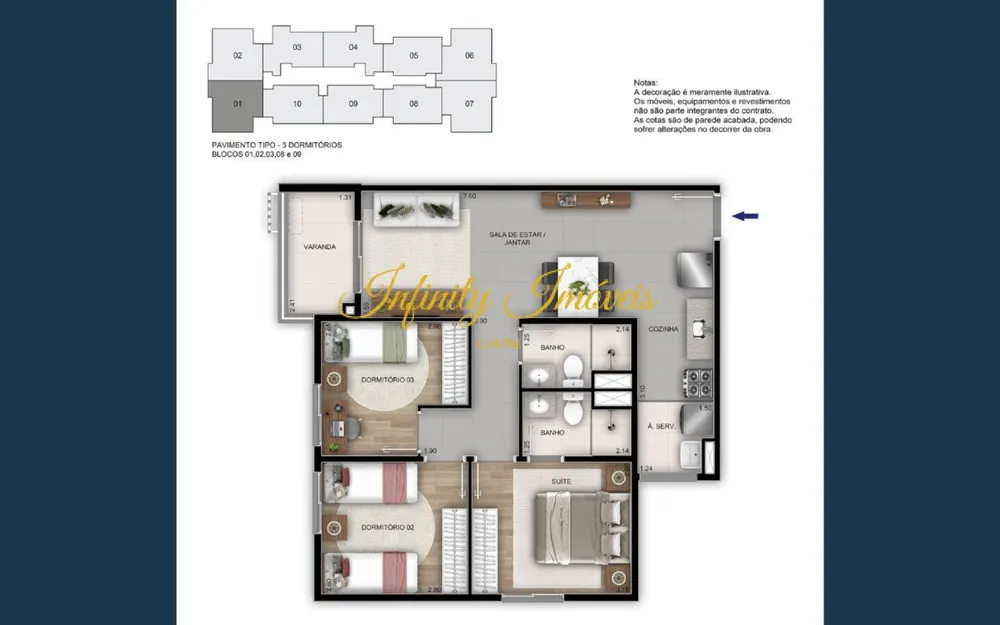 Apartamento, 2 quartos, 54 m² - Foto 33