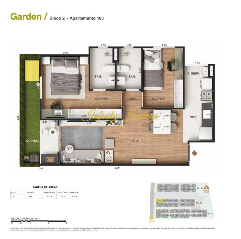 Apartamento, 2 quartos, 50 m² - Foto 22