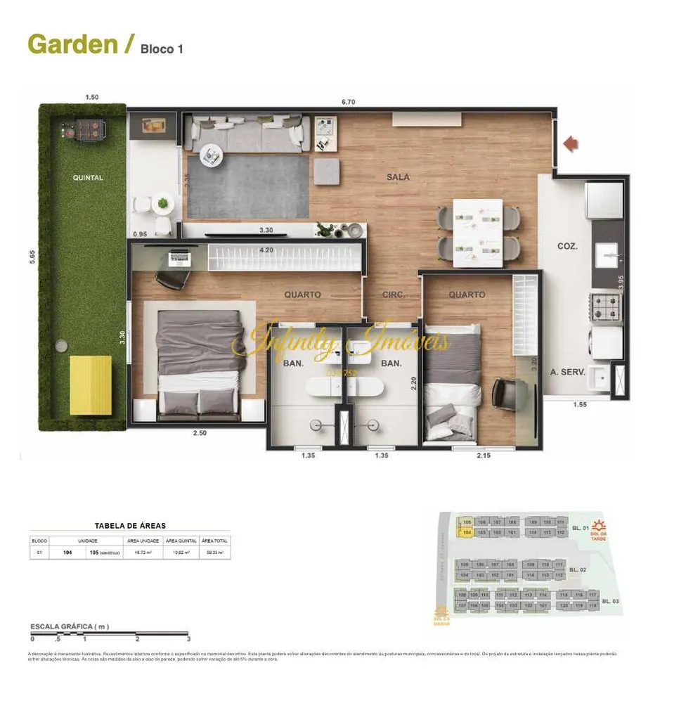 Apartamento, 2 quartos, 50 m² - Foto 21