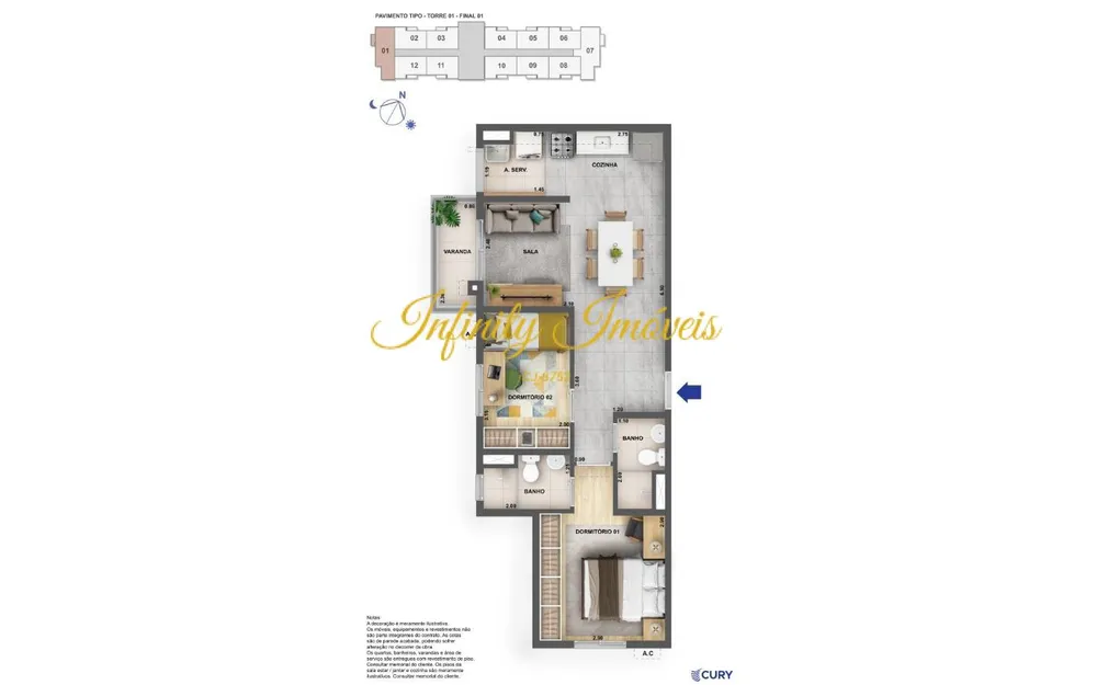 Apartamento, 2 quartos, 36 m² - Foto 14