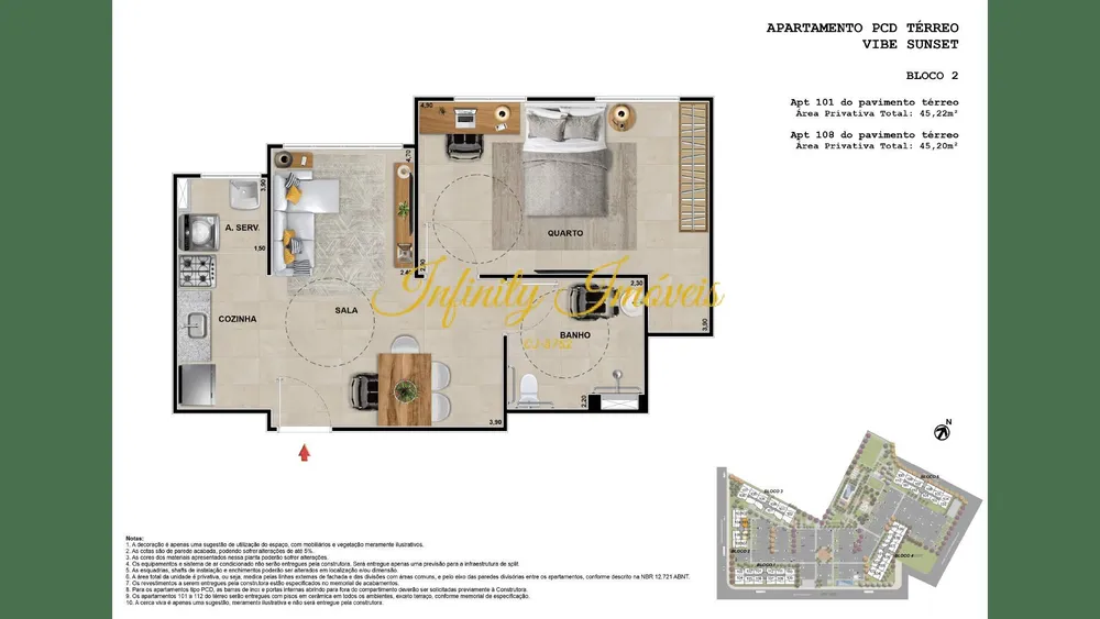 Apartamento, 3 quartos, 56 m² - Foto 23