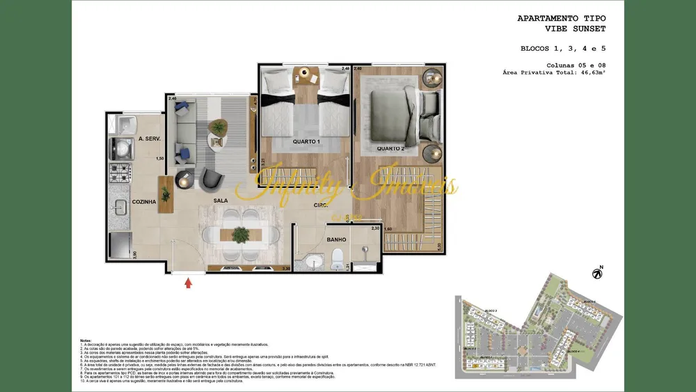 Apartamento, 3 quartos, 56 m² - Foto 24