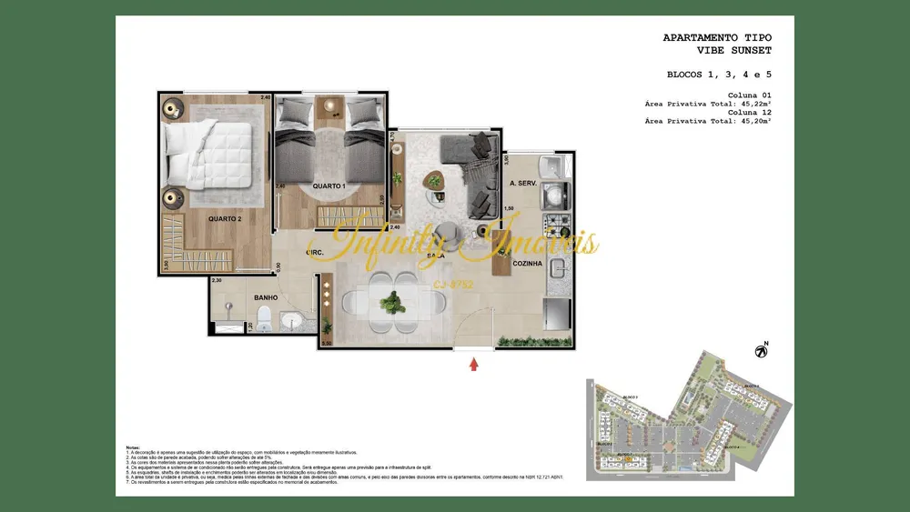 Apartamento, 3 quartos, 56 m² - Foto 22