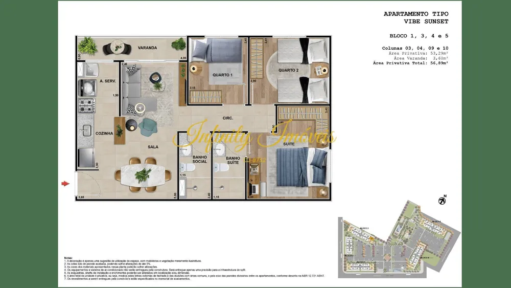 Apartamento, 3 quartos, 56 m² - Foto 29