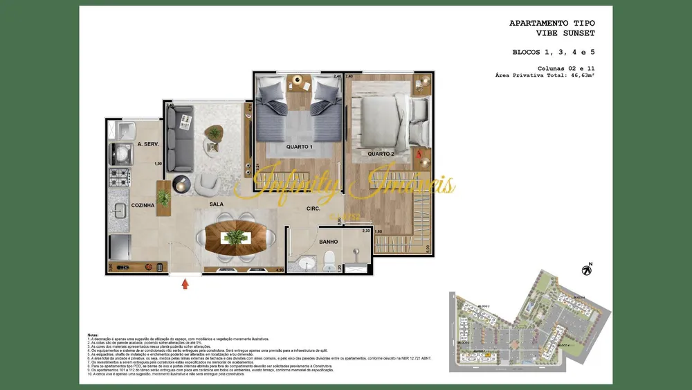 Apartamento, 3 quartos, 56 m² - Foto 28