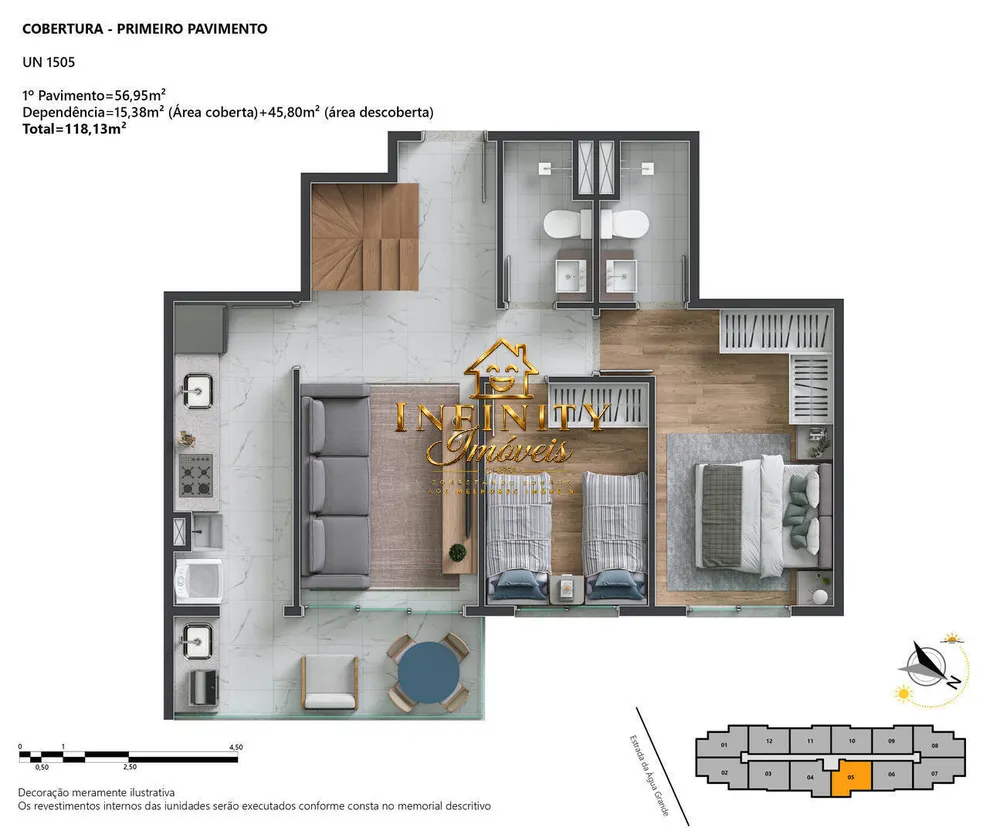 Cobertura, 2 quartos, 114 m² - Foto 24