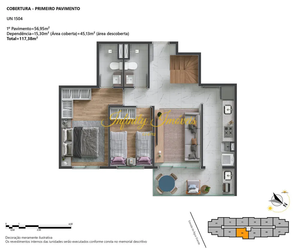 Cobertura, 2 quartos, 114 m² - Foto 25