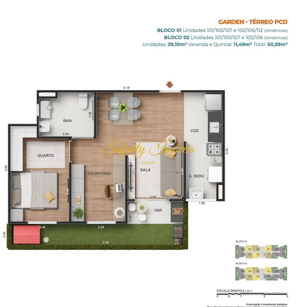 Cobertura, 2 quartos, 103 m² - Foto 30