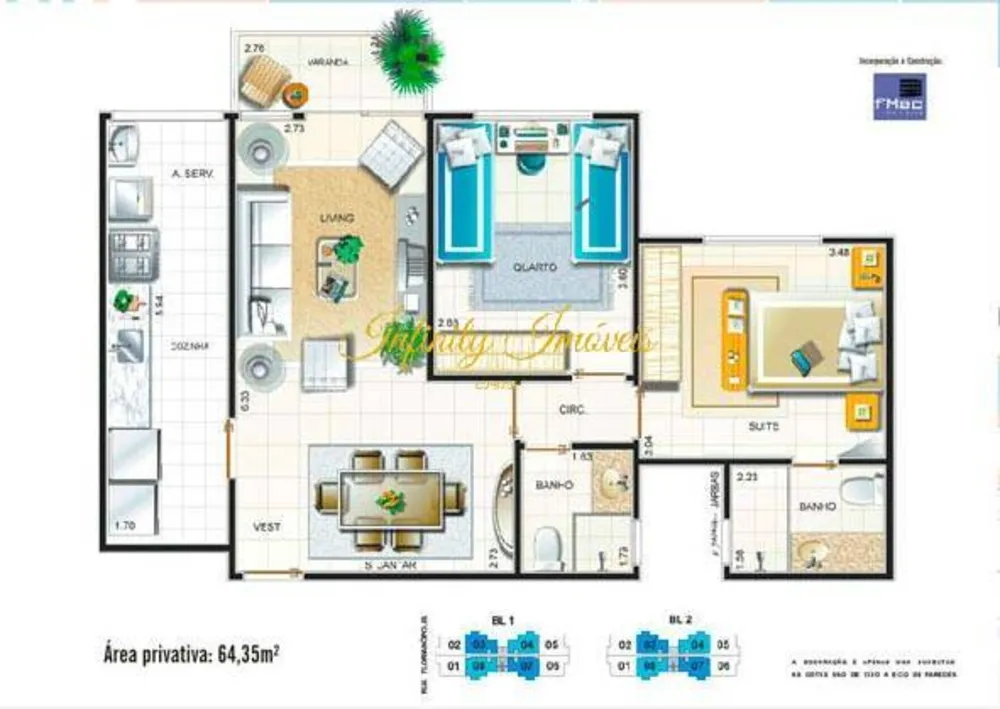 Apartamento, 2 quartos, 65 m² - Foto 7