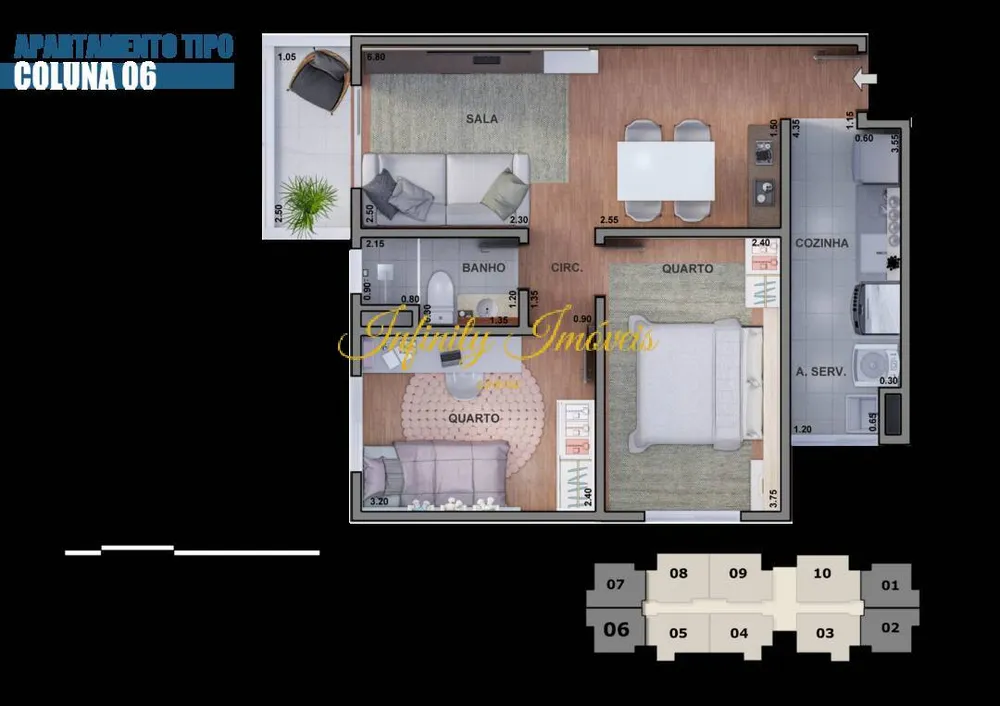 Apartamento, 2 quartos, 62 m² - Foto 12