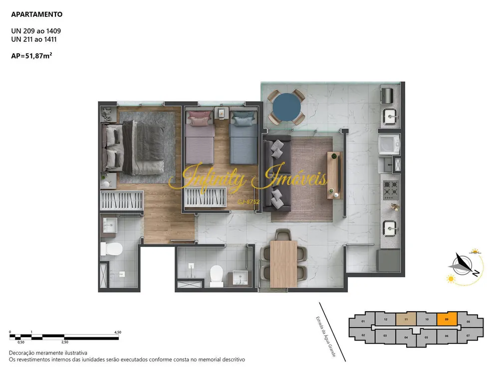 Apartamento, 2 quartos, 56 m² - Foto 21