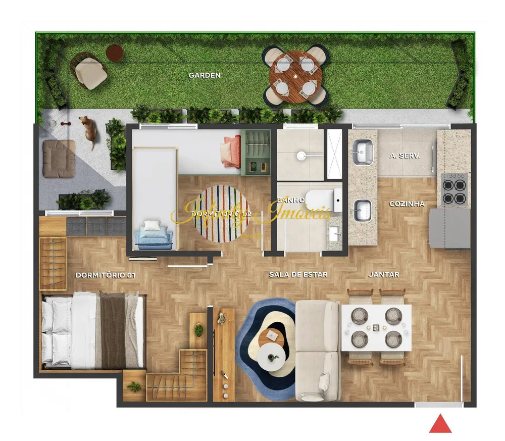 Apartamento, 2 quartos, 34 m² - Foto 41