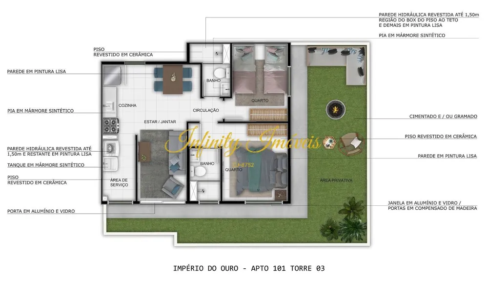 Apartamento, 2 quartos, 46 m² - Foto 27