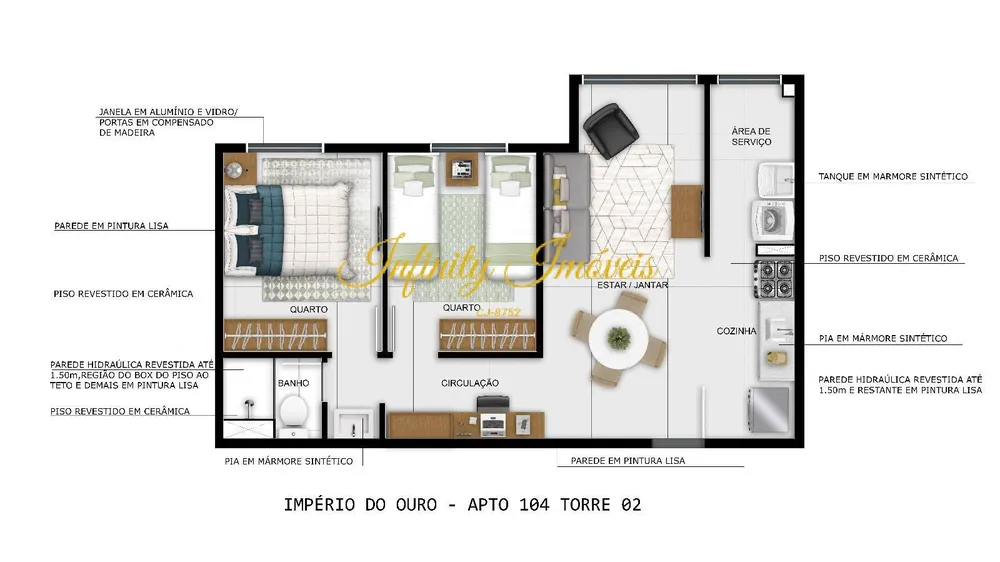 Apartamento, 2 quartos, 46 m² - Foto 26