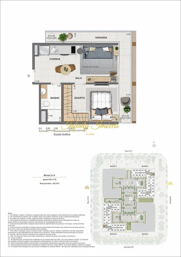 Apartamento, 1 quarto, 33 m² - Foto 45