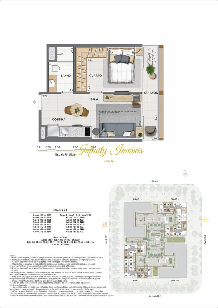 Apartamento, 1 quarto, 33 m² - Foto 42