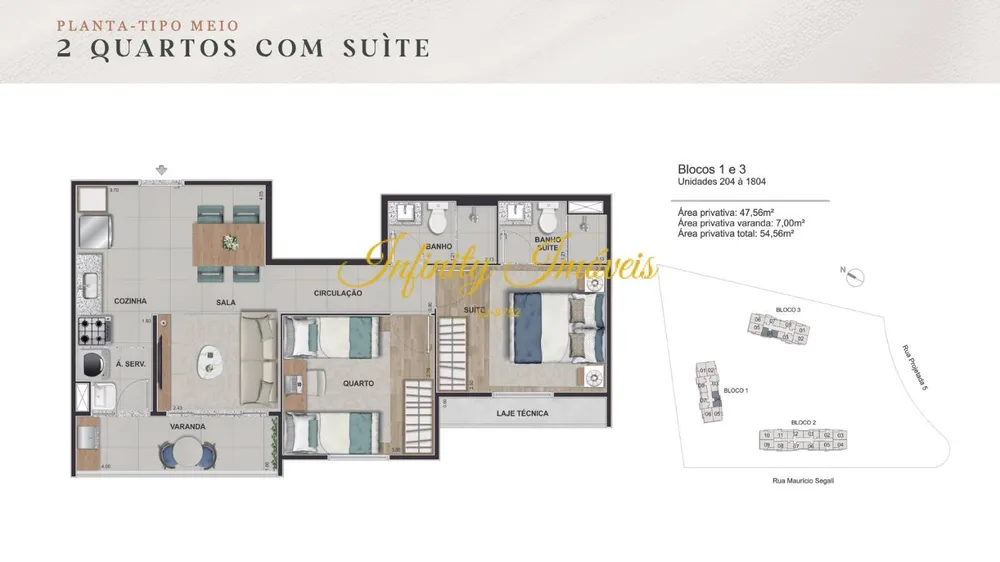 Apartamento, 3 quartos, 60 m² - Foto 33