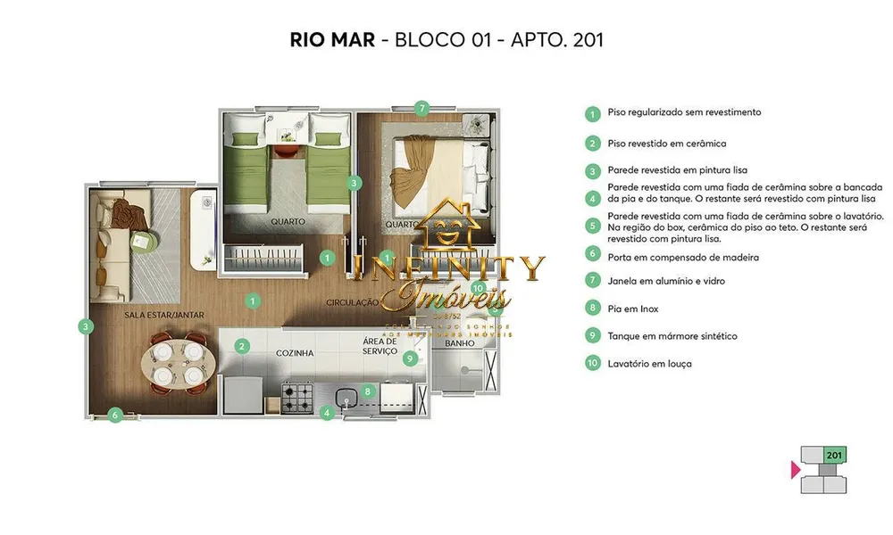 Apartamento, 2 quartos, 65 m² - Foto 8