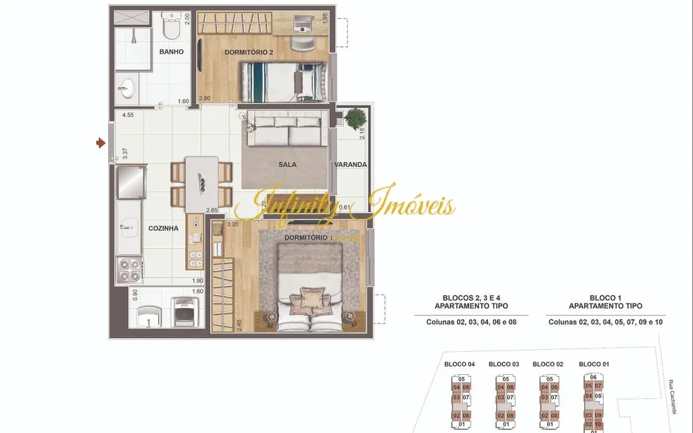 Apartamento, 2 quartos, 44 m² - Foto 22