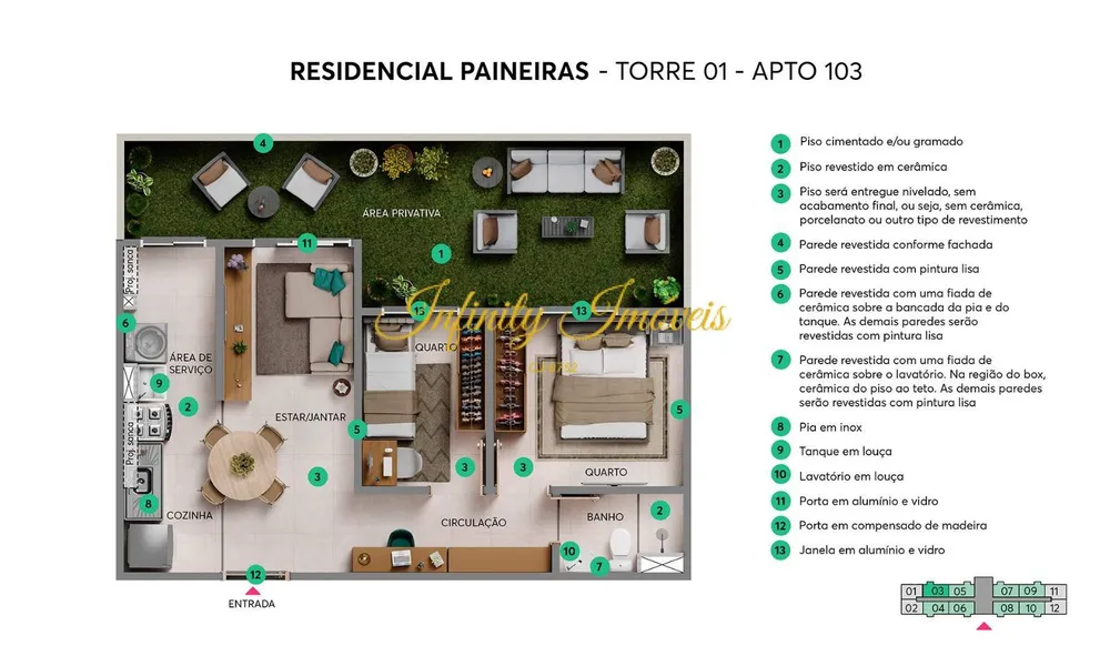 Apartamento, 2 quartos, 50 m² - Foto 21