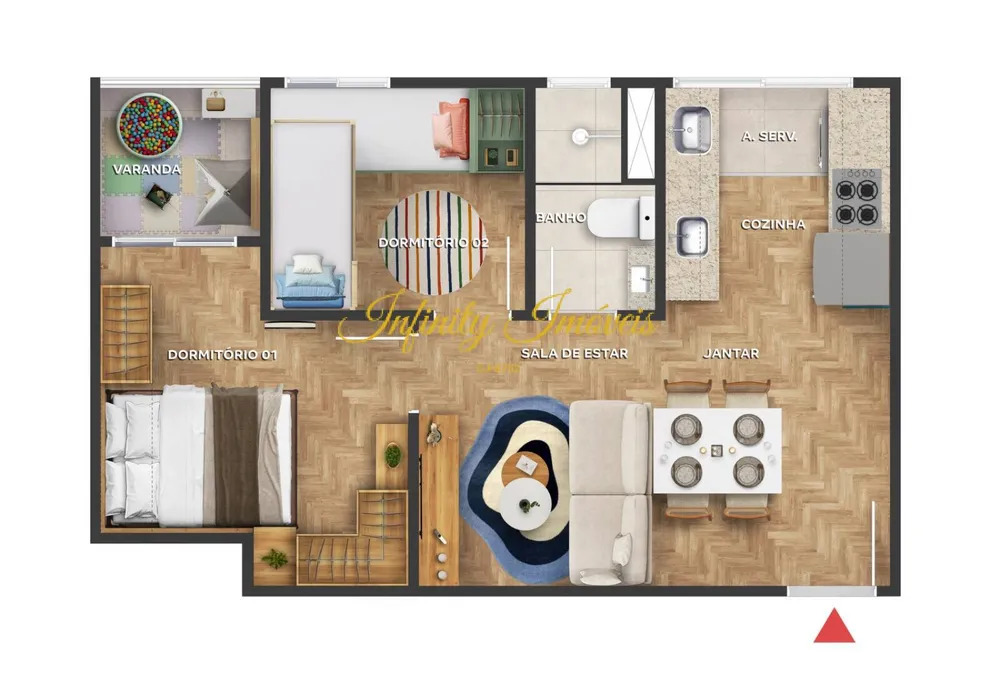 Apartamento, 2 quartos, 34 m² - Foto 25
