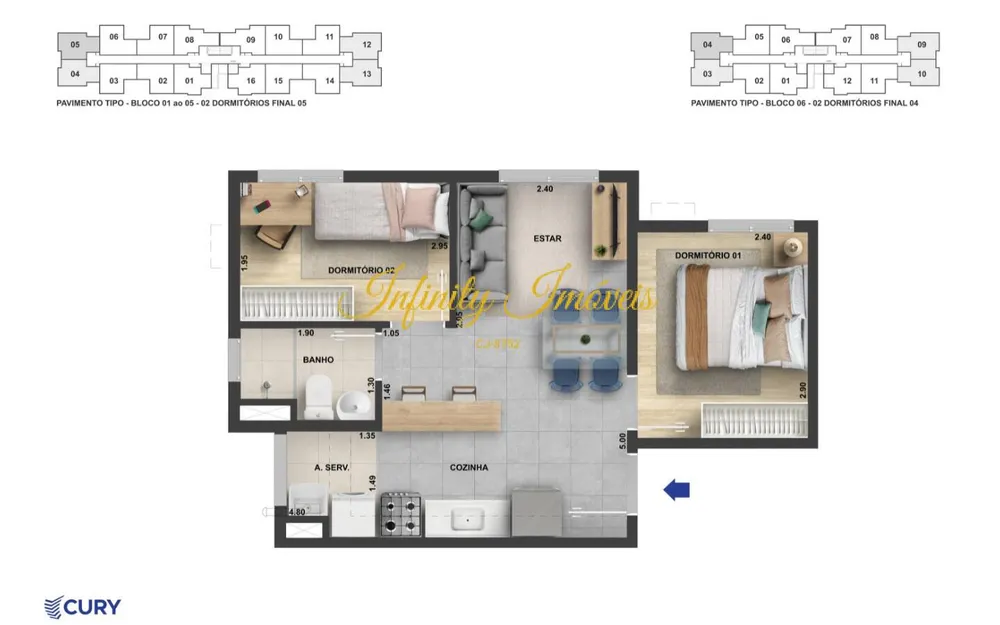Apartamento, 1 quarto, 80 m² - Foto 22