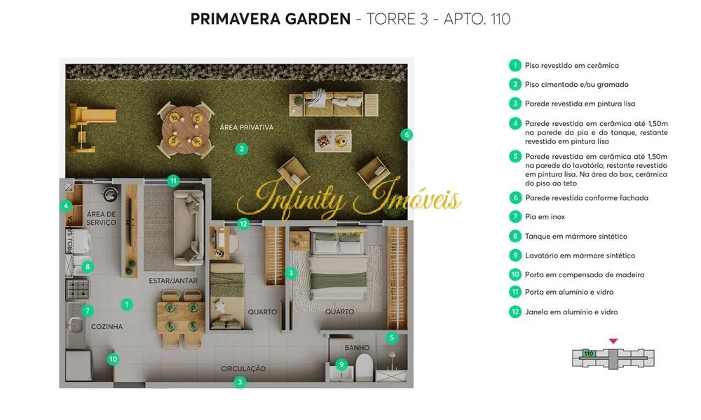 Apartamento, 2 quartos, 35 m² - Foto 12