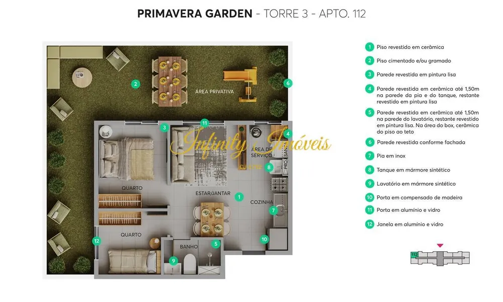 Apartamento, 2 quartos, 35 m² - Foto 13