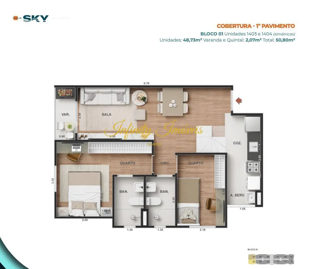 Apartamento, 2 quartos, 43 m² - Foto 31