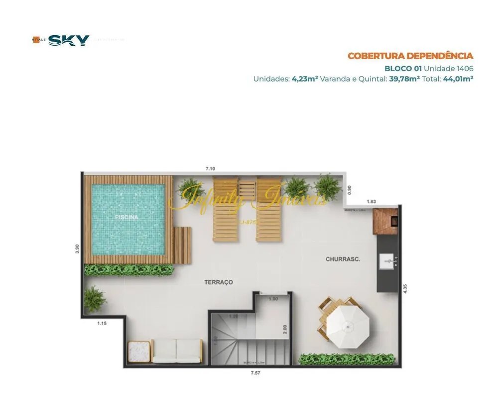 Apartamento, 2 quartos, 43 m² - Foto 35