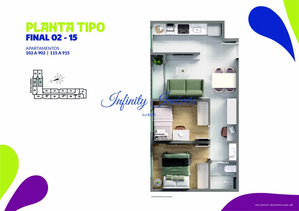 Apartamento, 2 quartos, 41 m² - Foto 46