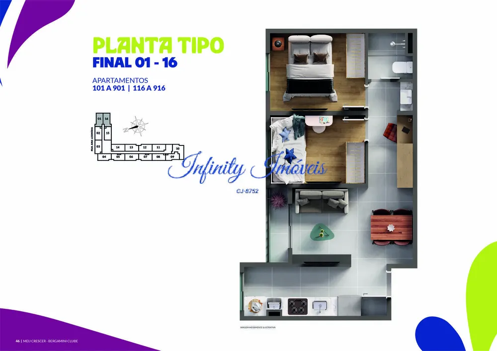 Apartamento, 2 quartos, 41 m² - Foto 45