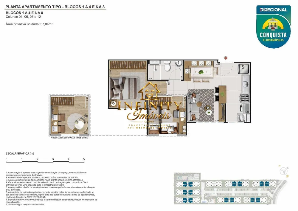 Apartamento, 2 quartos, 37 m² - Foto 36