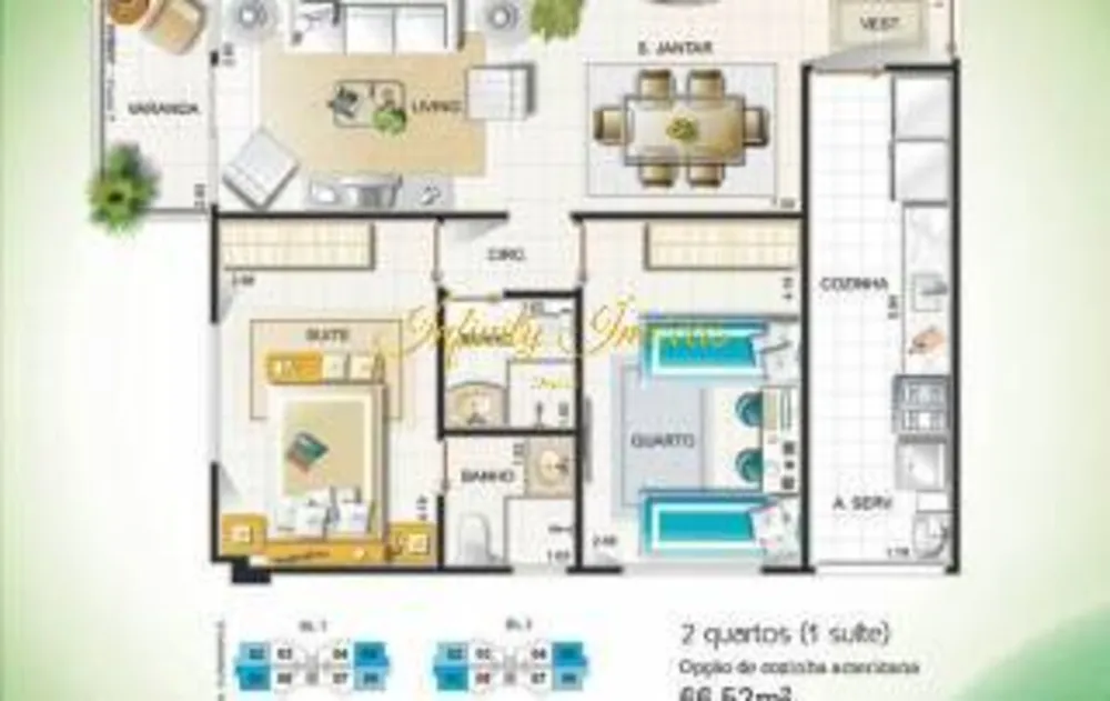 Apartamento, 2 quartos, 64 m² - Foto 25