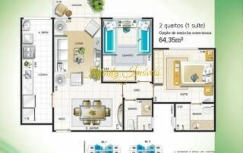 Apartamento, 2 quartos, 64 m² - Foto 3