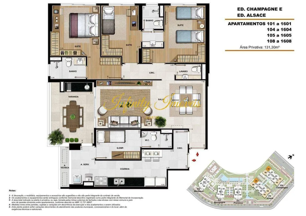Apartamento, 3 quartos, 134 m² - Foto 63