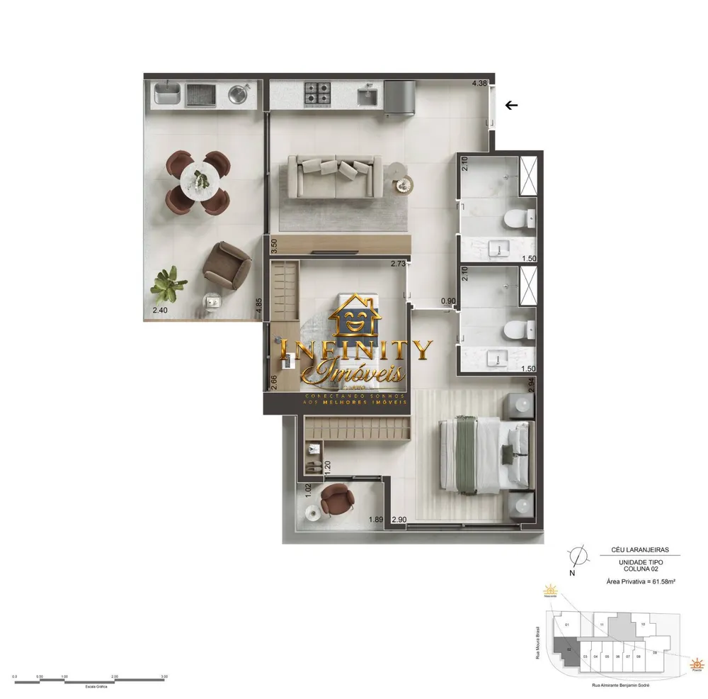 Apartamento, 2 quartos, 61 m² - Foto 23