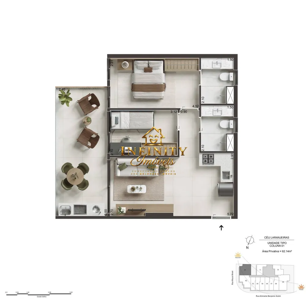 Apartamento, 2 quartos, 61 m² - Foto 24