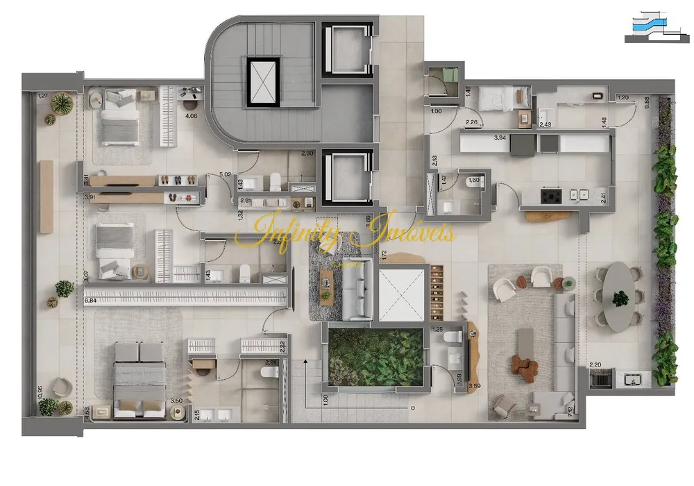 Apartamento, 4 quartos, 221 m² - Foto 22