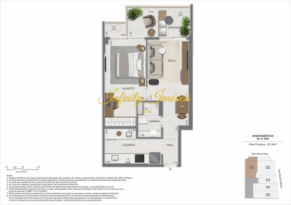Cobertura, 1 quarto, 62 m² - Foto 15