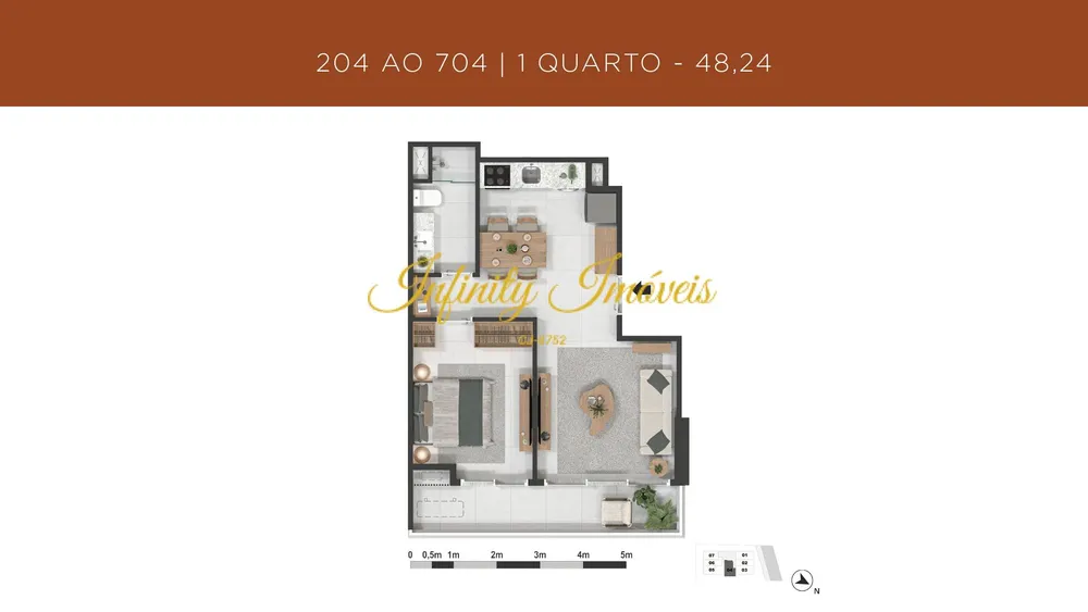 Apartamento, 1 quarto, 34 m² - Foto 21
